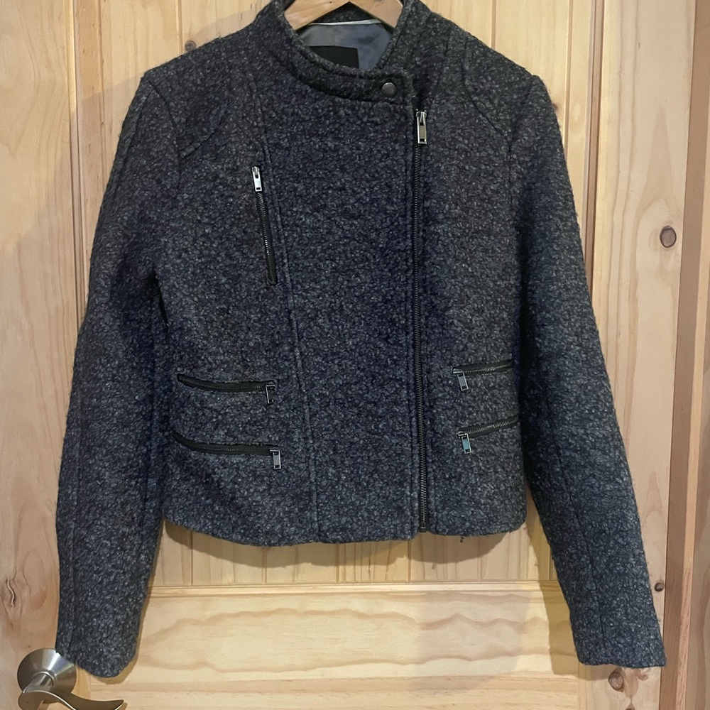 BANANA REPUBLIC Women's Caracol Gray Jacket like new.